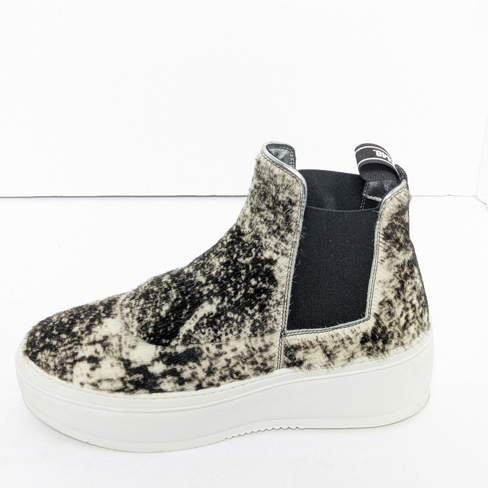 P448 Lucy high top calf hair platform sneakers - Picture 8 of 16